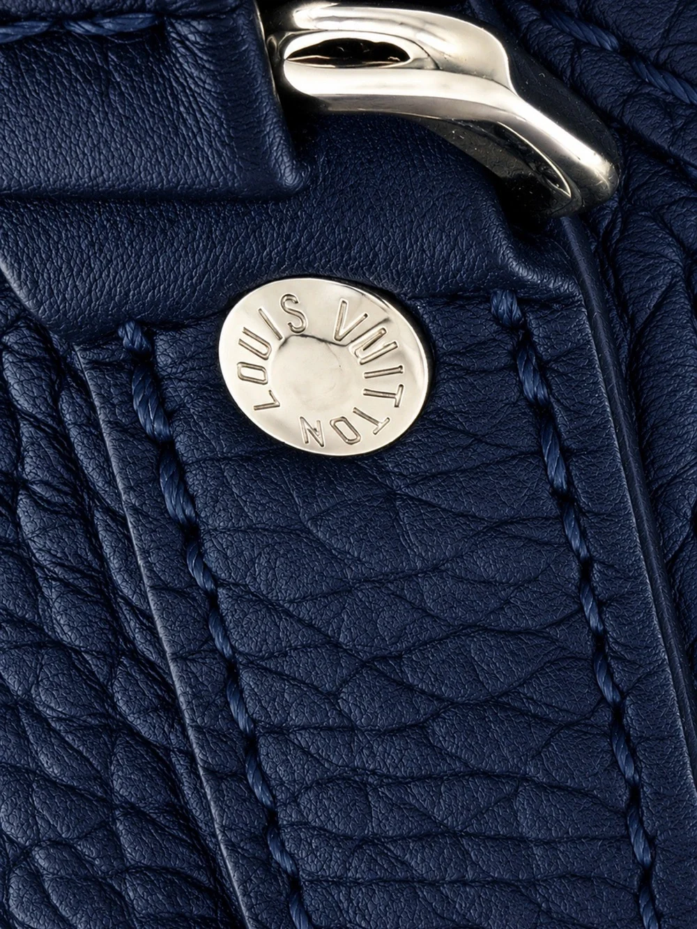 Louis Vuitton Danube PM Navy Taurillon Leather LV Circle Crossbody Bag 2017